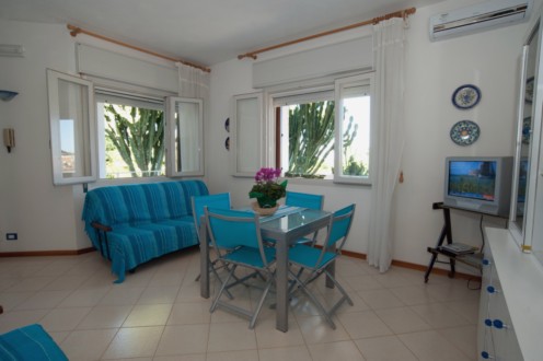  LIVING ROOM WITH A SOFA BED FOR TWO PEOPLE